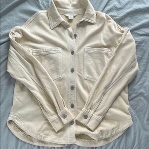 Cream Button-Up Schacket